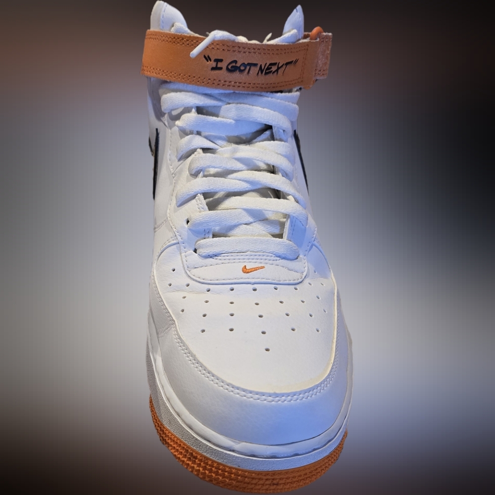 Nike Air Force 1 Mid ’07 LE. Size 13. No box. Orange/Blk/White. Limited